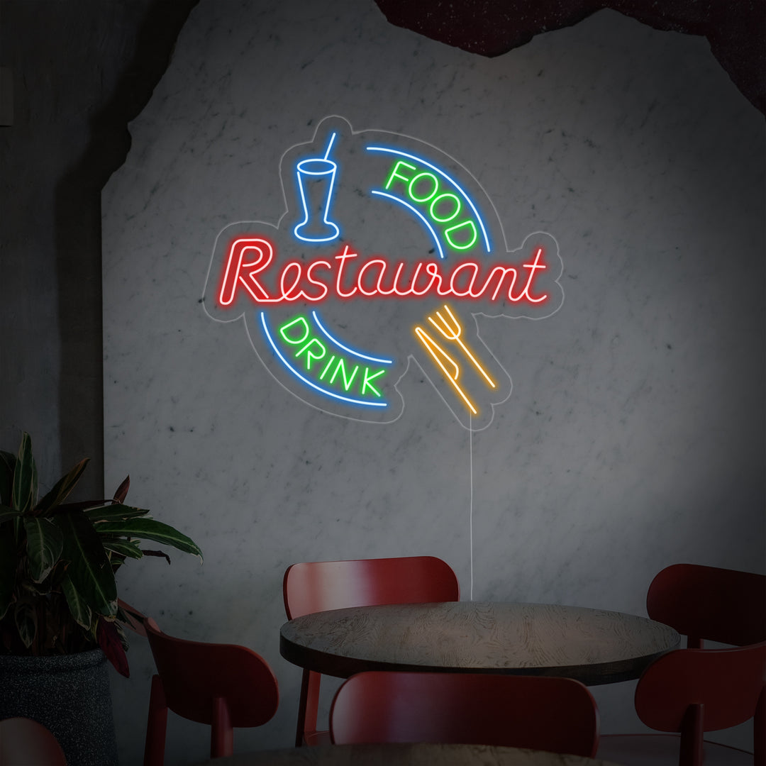 "Food And Drink Restaurant" Neon Verlichting