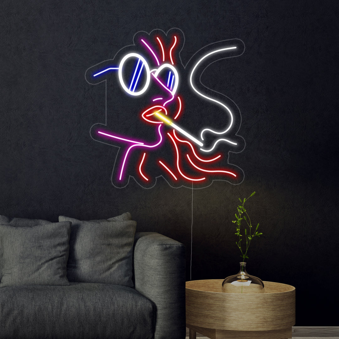 "Vrijdenkende Vrouw" Neon Verlichting