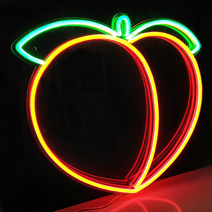 "Fruit Perzik" Neon Verlichting