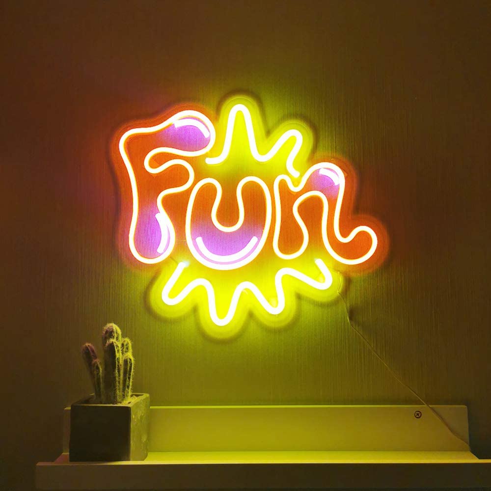 "Fun, Kunst" Neon Verlichting