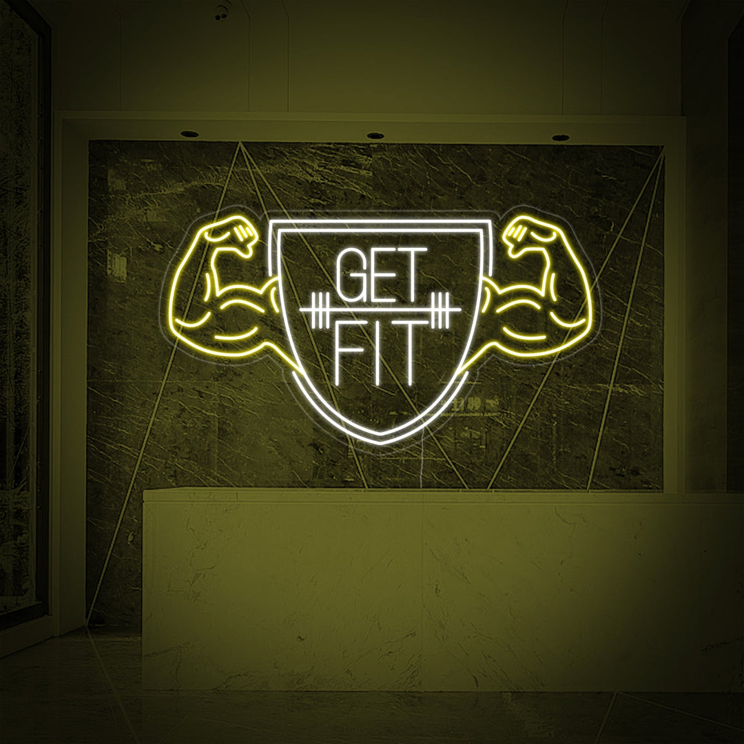 "Get Fit Sportschool" Neon Verlichting