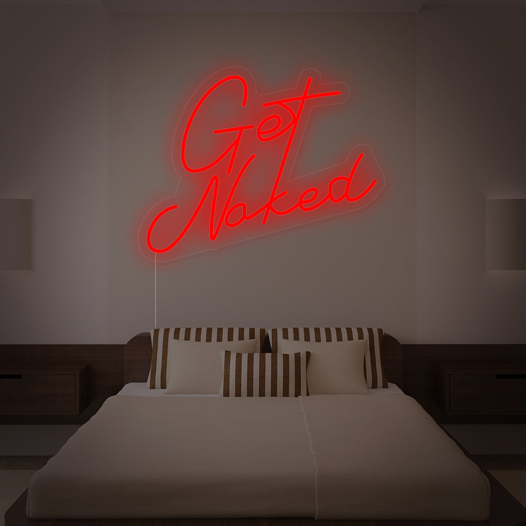 "Get Naked Bathroom" Neon Verlichting