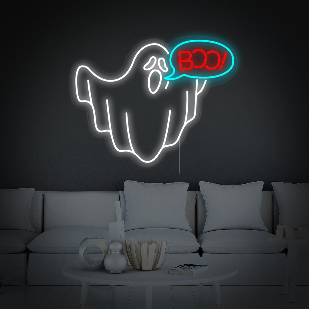 "boo, Spook, Halloween" Neon Verlichting