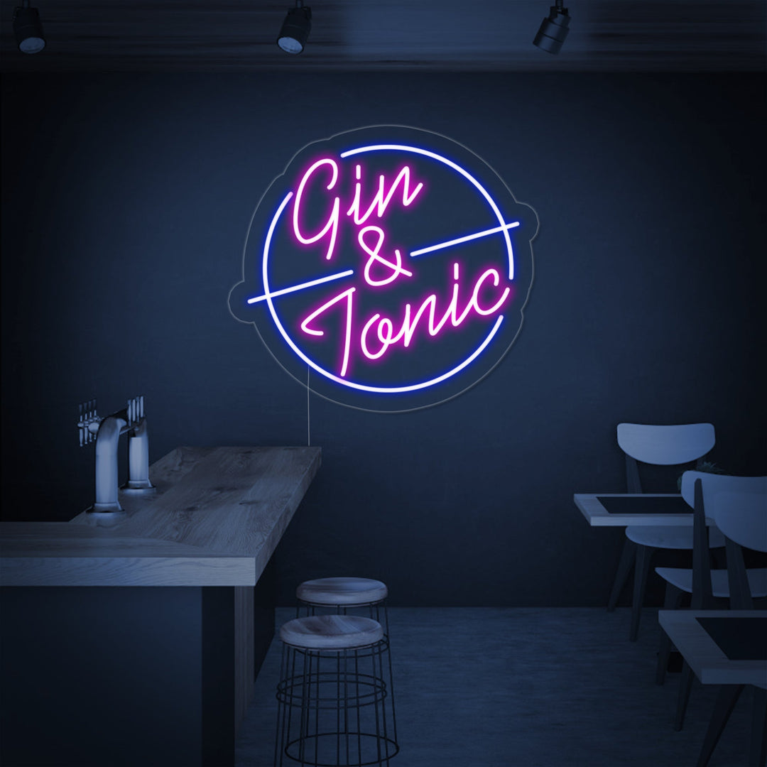 "Gin Tonic Bar" Neon Verlichting