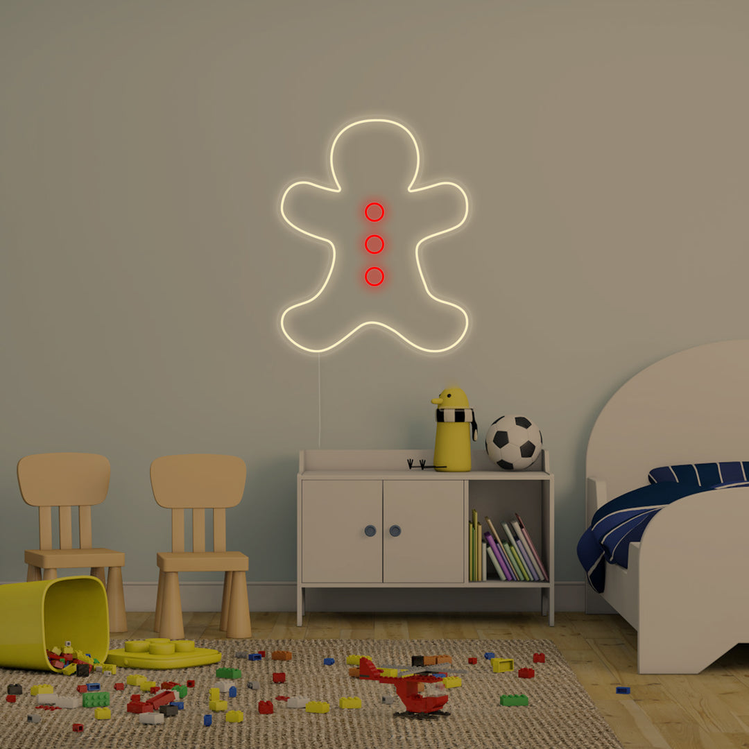 "Peperkoek Man, Kinderen Kamer Decor" Neon Verlichting