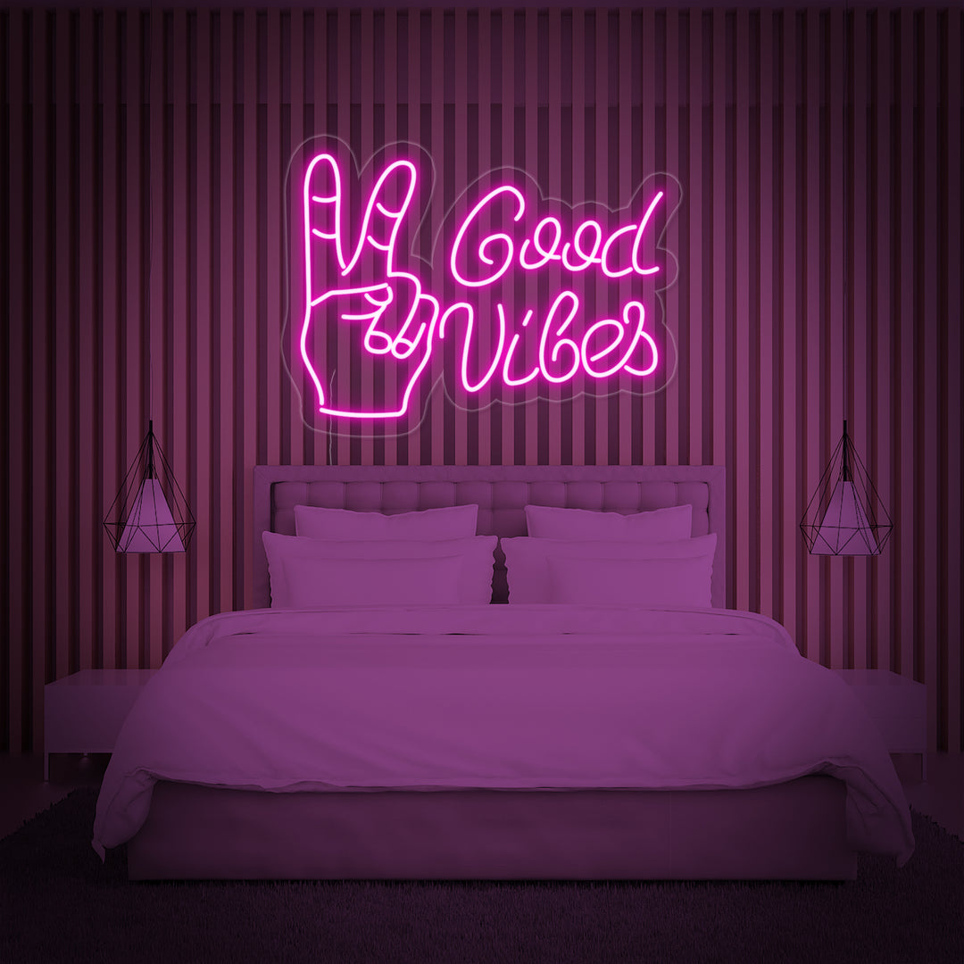 "Good Vibes With Yes" Neon Verlichting