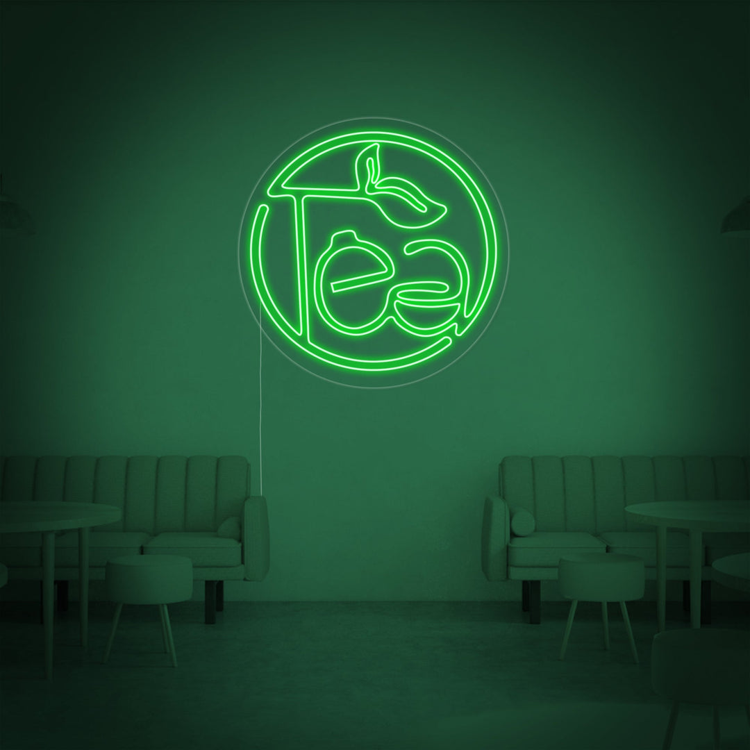 "Groene thee, Tea" Neon Verlichting