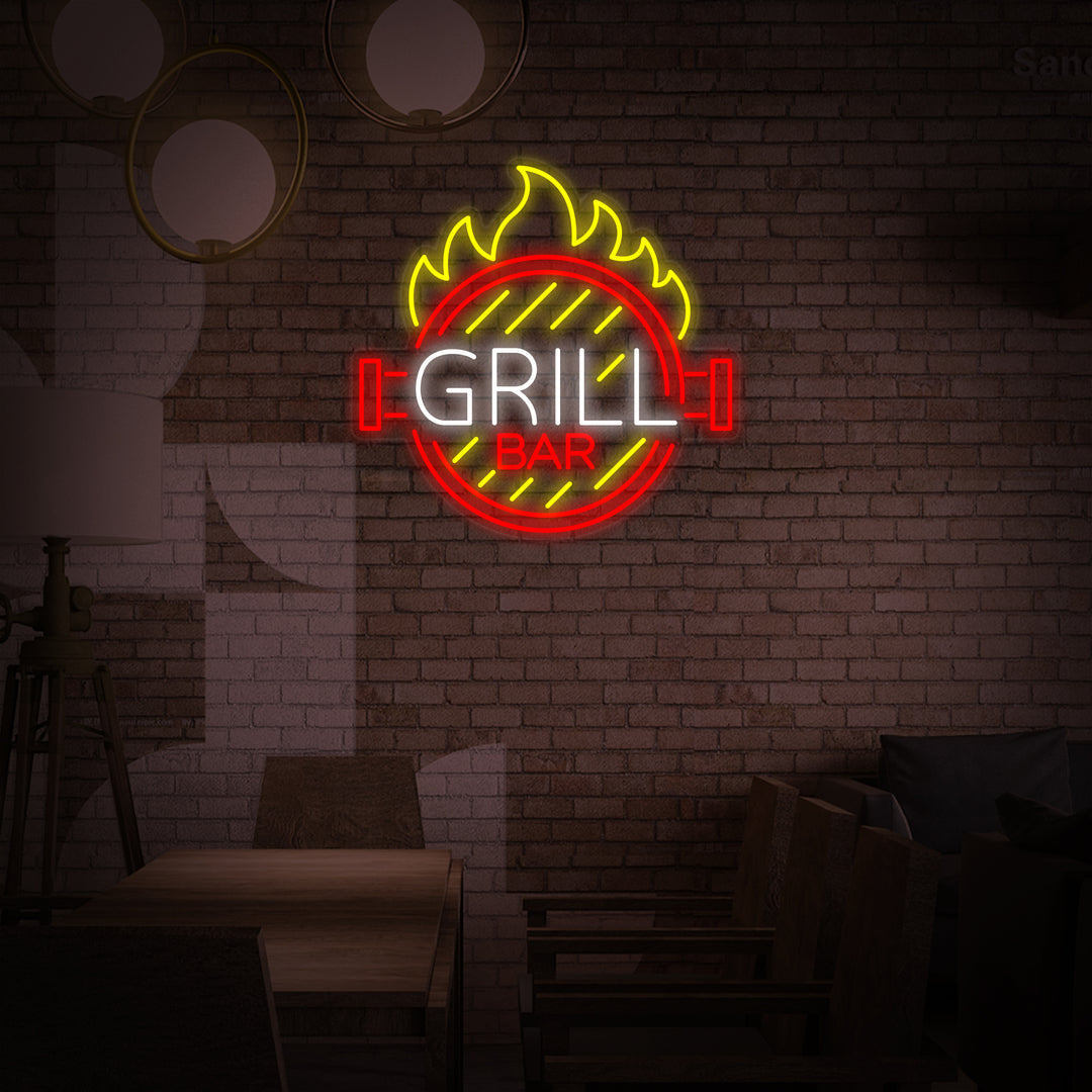"GRILL, BBQ Bar" Neon Verlichting