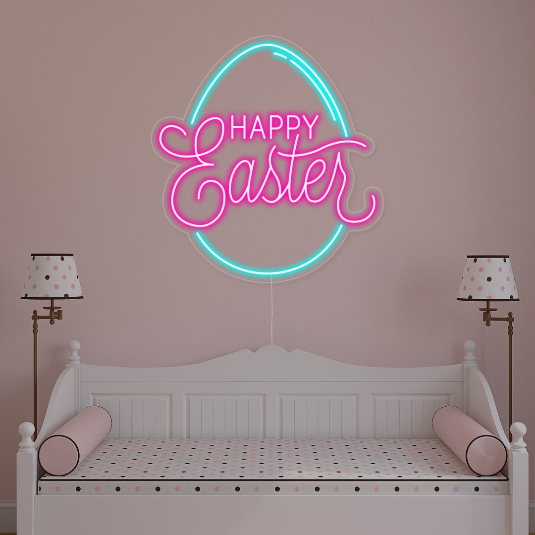 "Ei, Happy Easter" Neon Verlichting