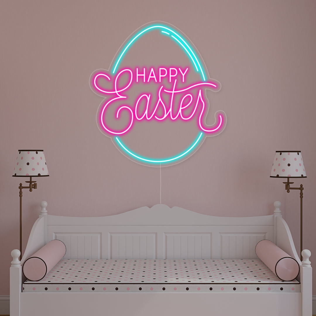 "Ei, Happy Easter" Neon Verlichting