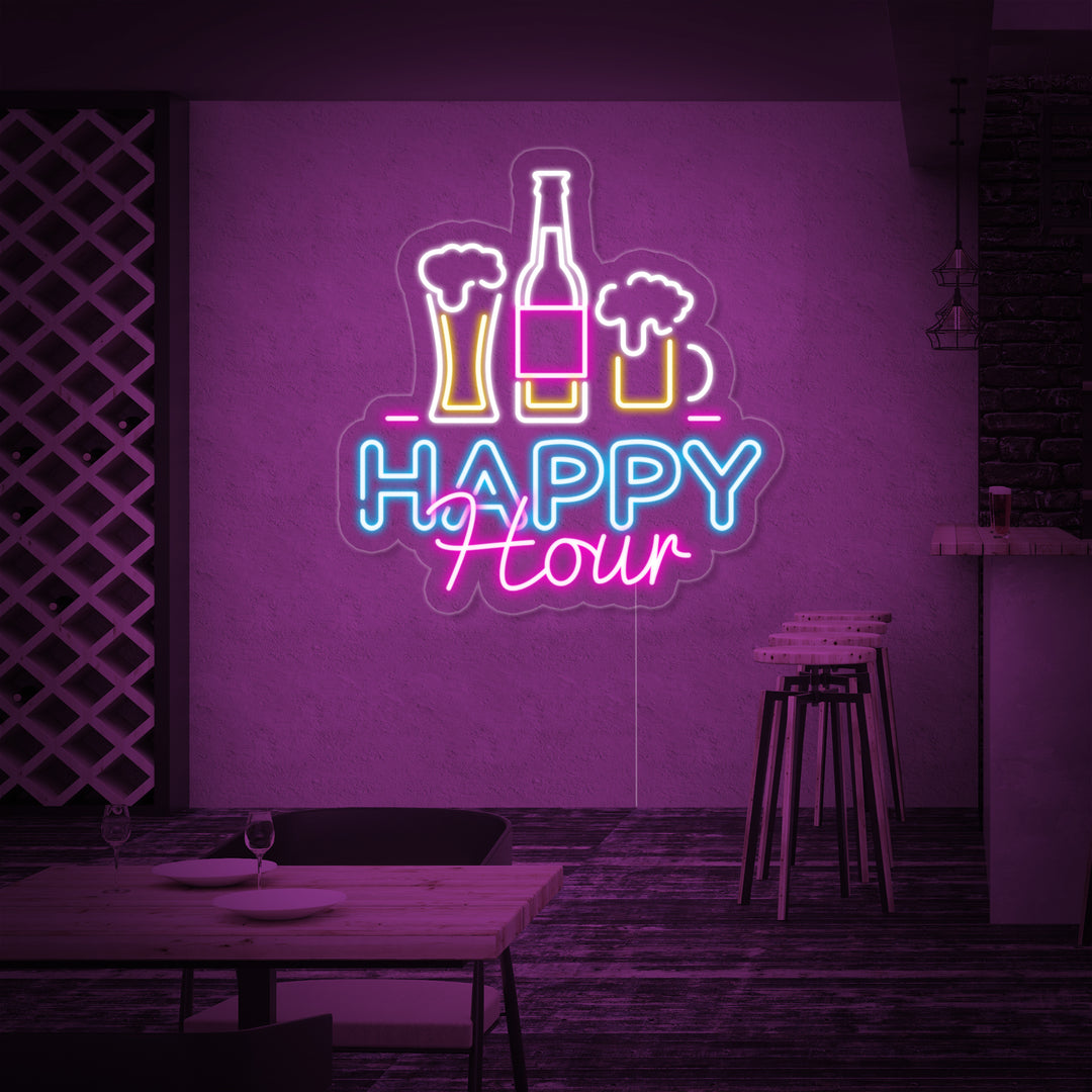 "Happy Hour Bar" Neon Verlichting