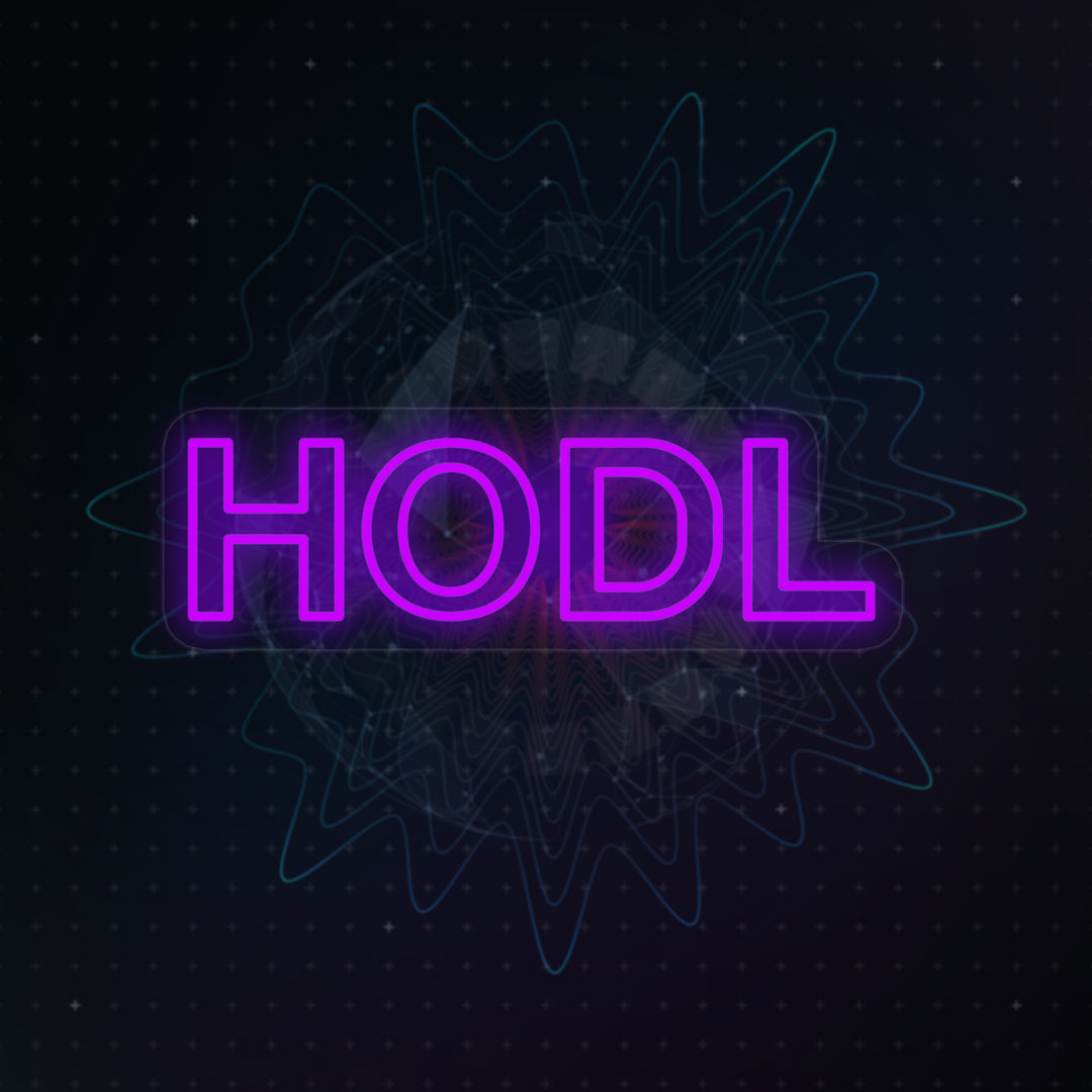 "Hodl Cryptocurrency" Neon Verlichting