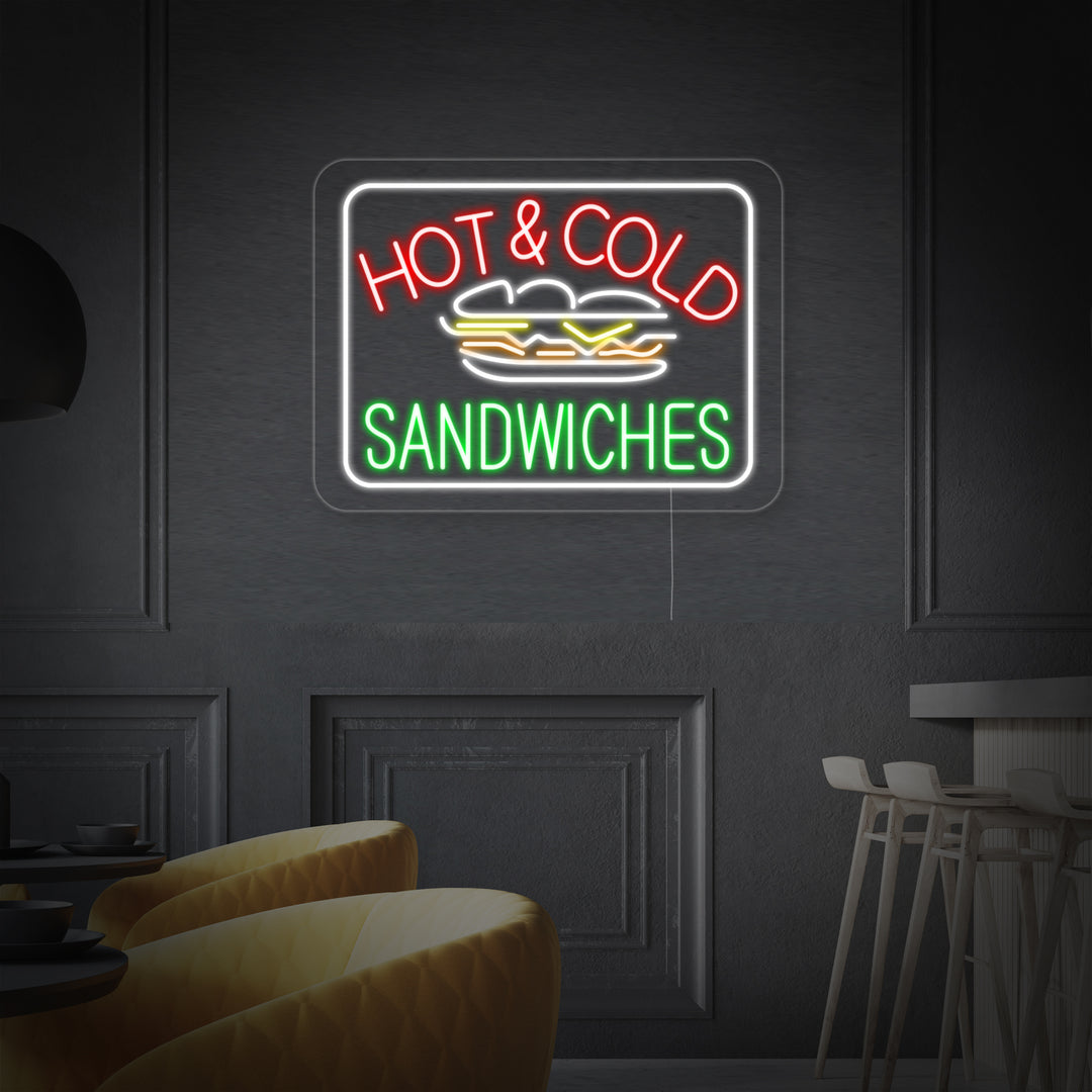 "Hot Cold Sandwiches" Neon Verlichting