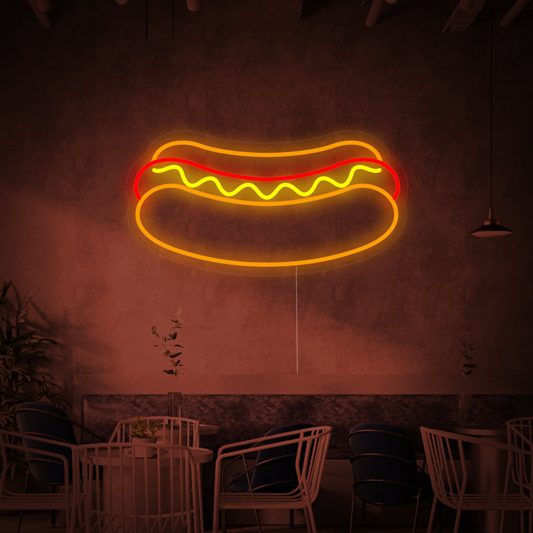"Hotdog Restaurantvoedsel" Neon Verlichting