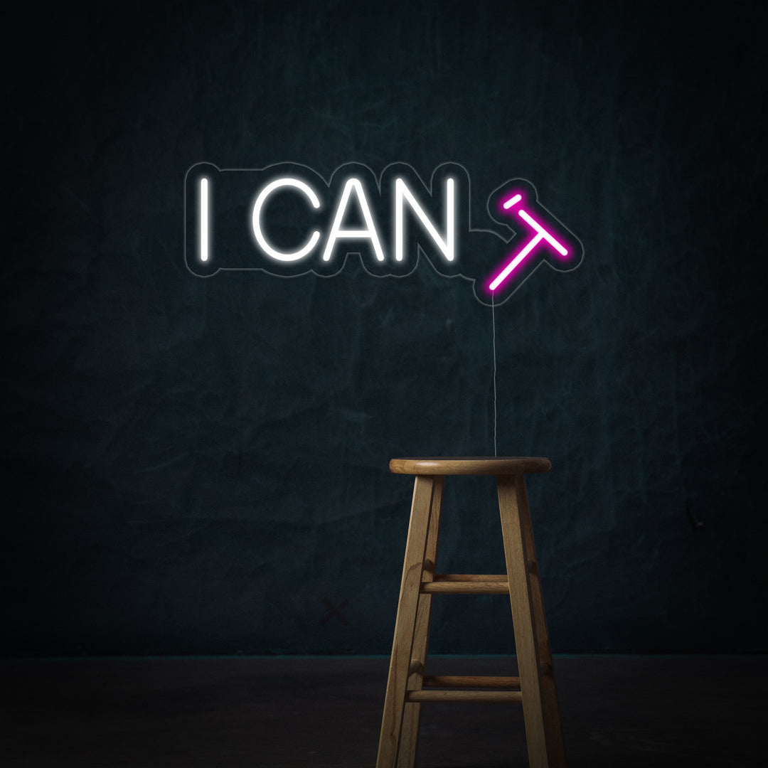 "I CAN T" Neon Verlichting