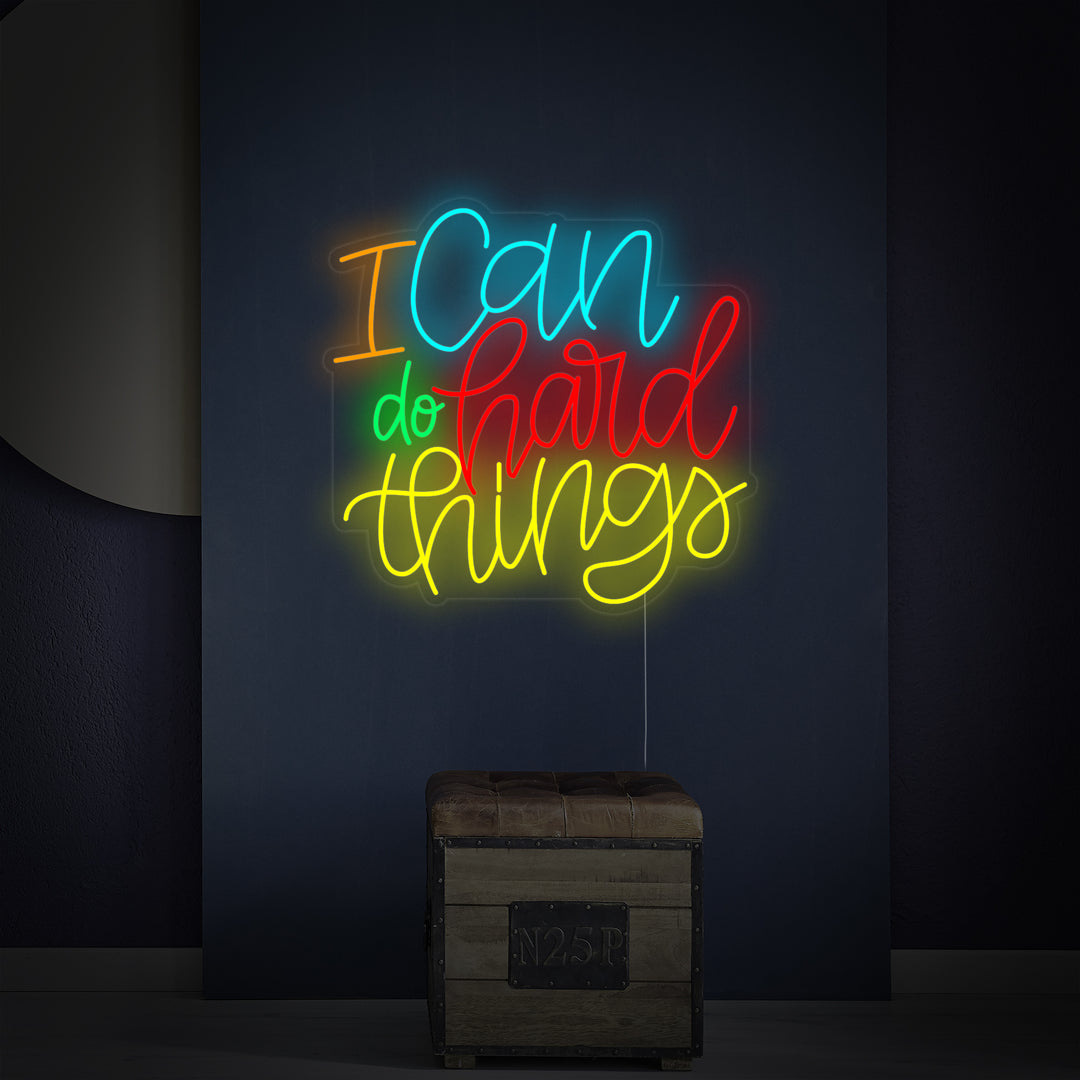 "I Can Do Hard Things" Neon Verlichting