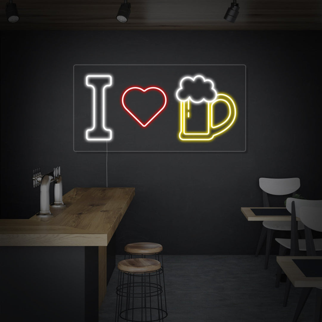 "Ik Hou Van Bier" Neon Verlichting