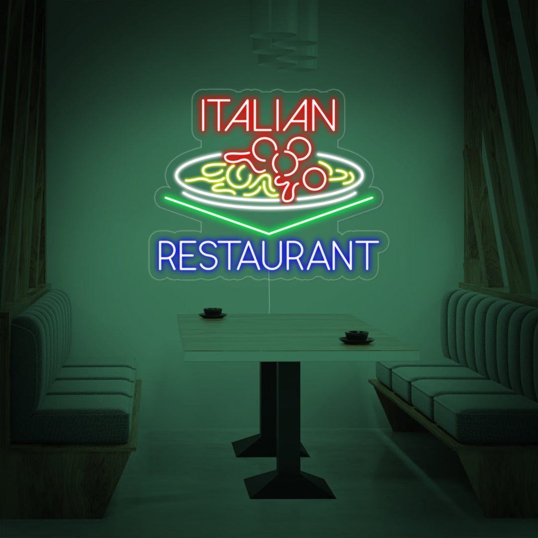 "ITALIAN RESTAURANT" Neon Verlichting