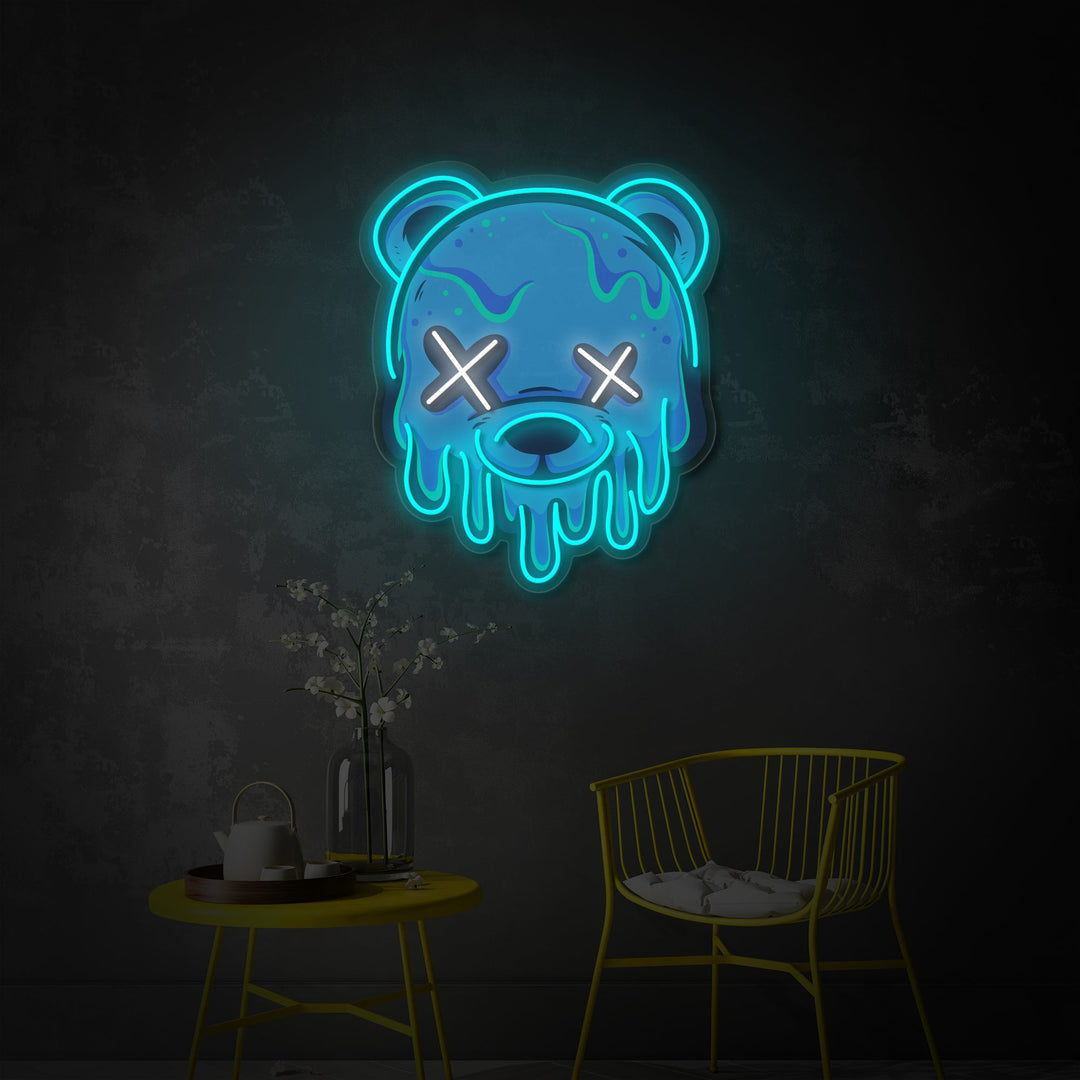 "IJsbeer" UV-geprint LED-neonbord