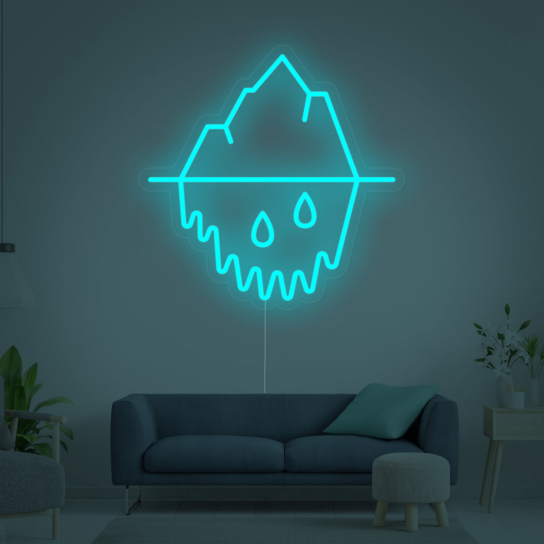 "Druppende Ijsberg" Neon Verlichting