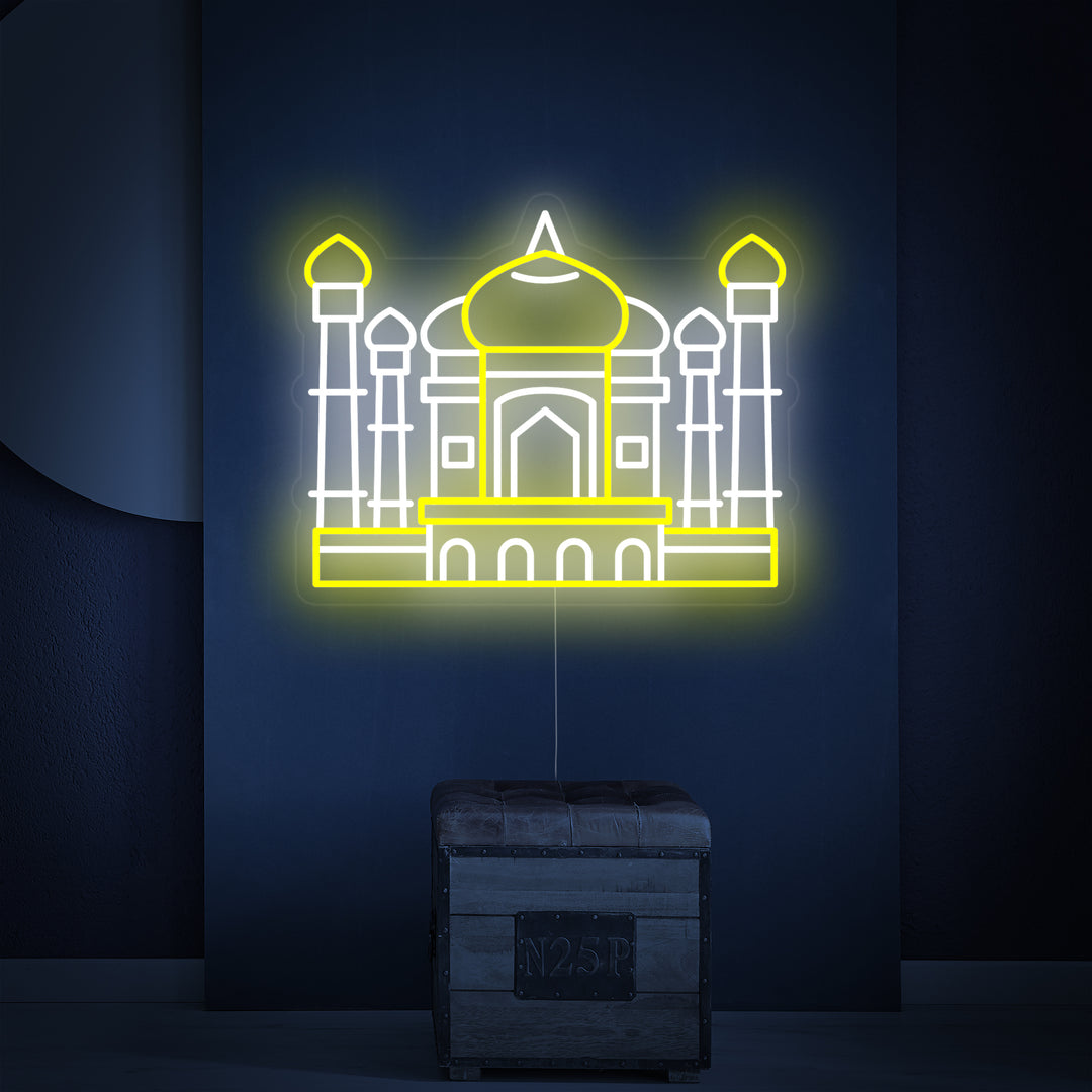 "Taj Mahal In India" Neon Verlichting