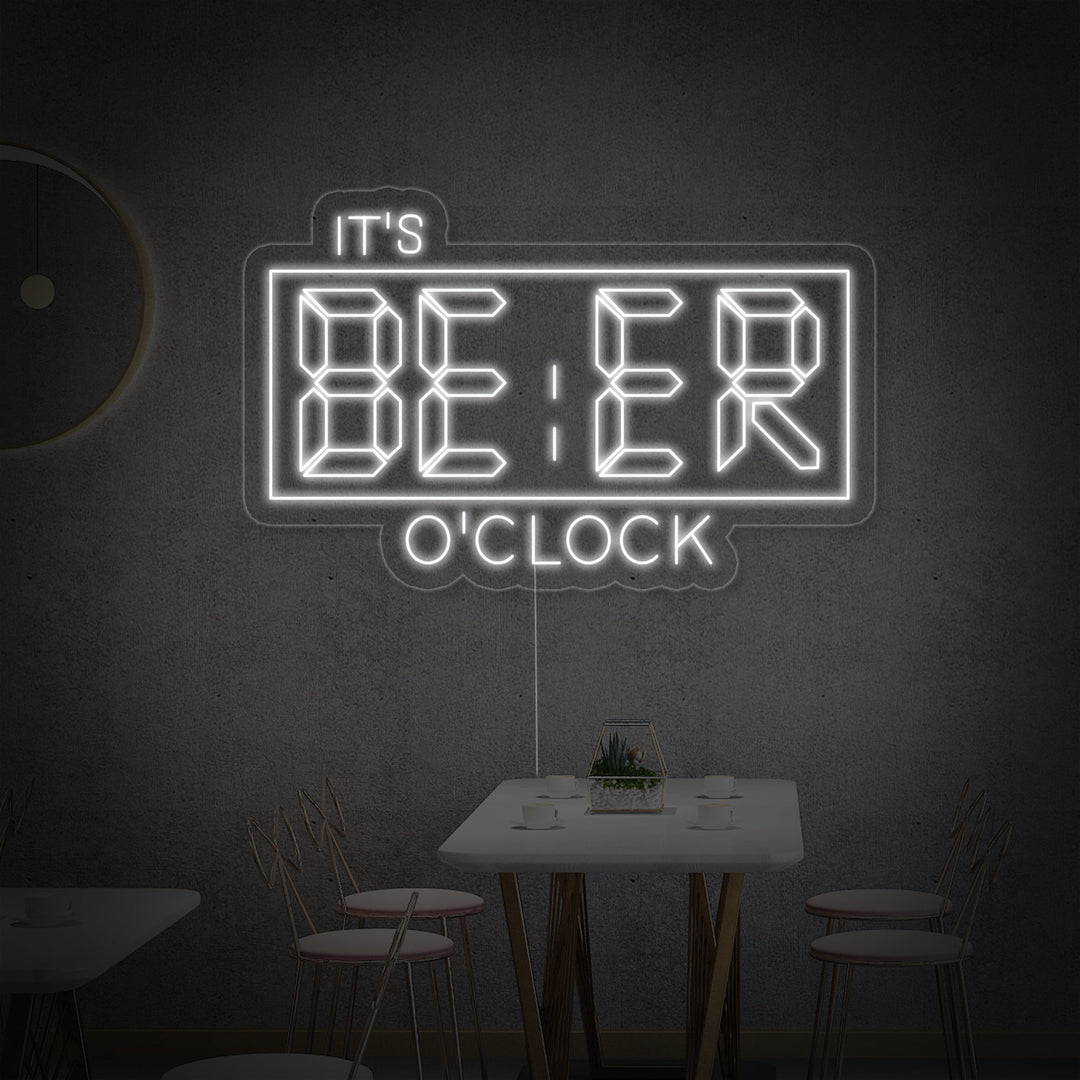 "Its Beer Oclock Bar" Neon Verlichting