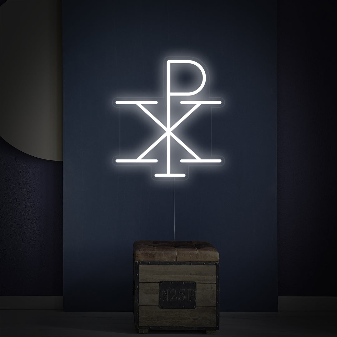 "Jezus Monogram Van Christus Chi Rho" Neon Verlichting