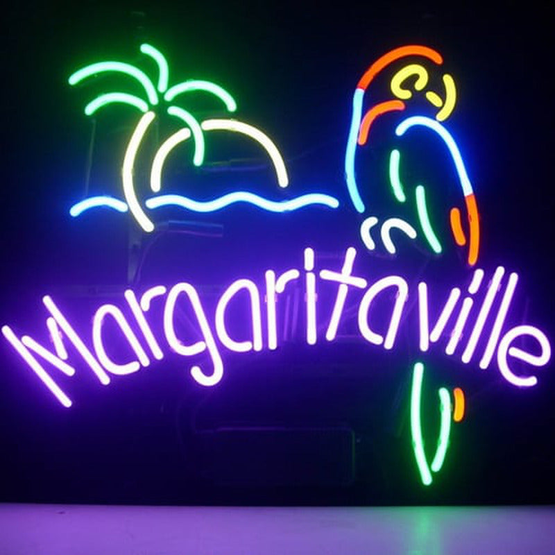 "Jimmy Buffett Margaritaville Paradijs Papegaai Bier" Neon Verlichting