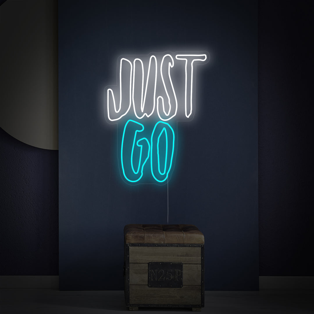 "Just Go" Neon Verlichting