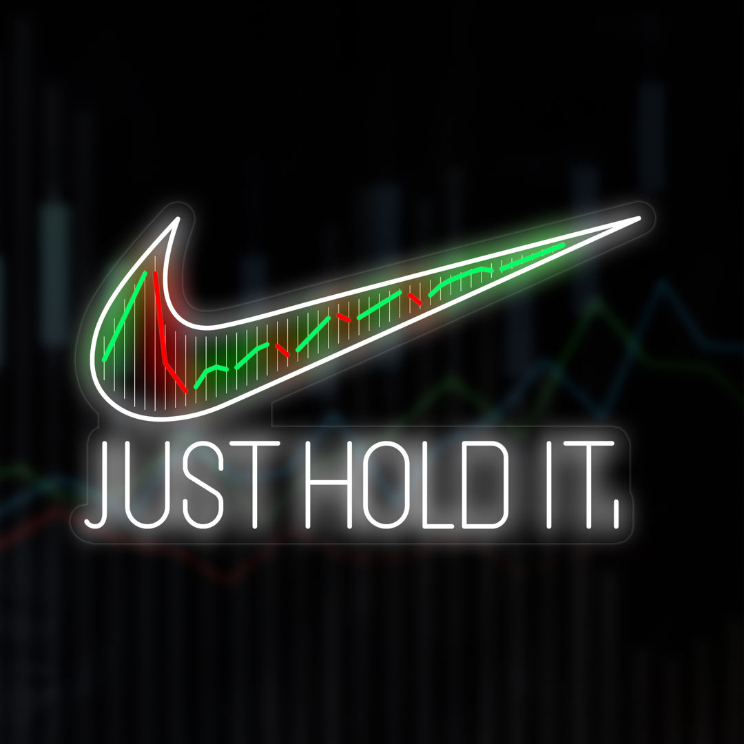 "Just Hold It Sportlogo" Neon Verlichting