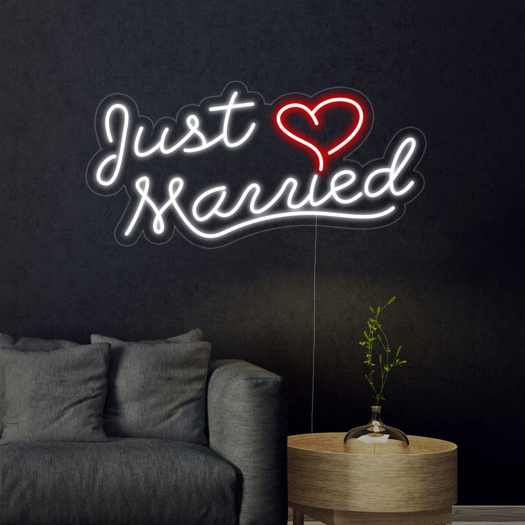 "Just Married" Neon Verlichting