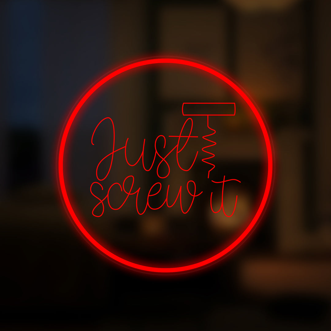 "Just Screw it" Mini Neon Verlichting