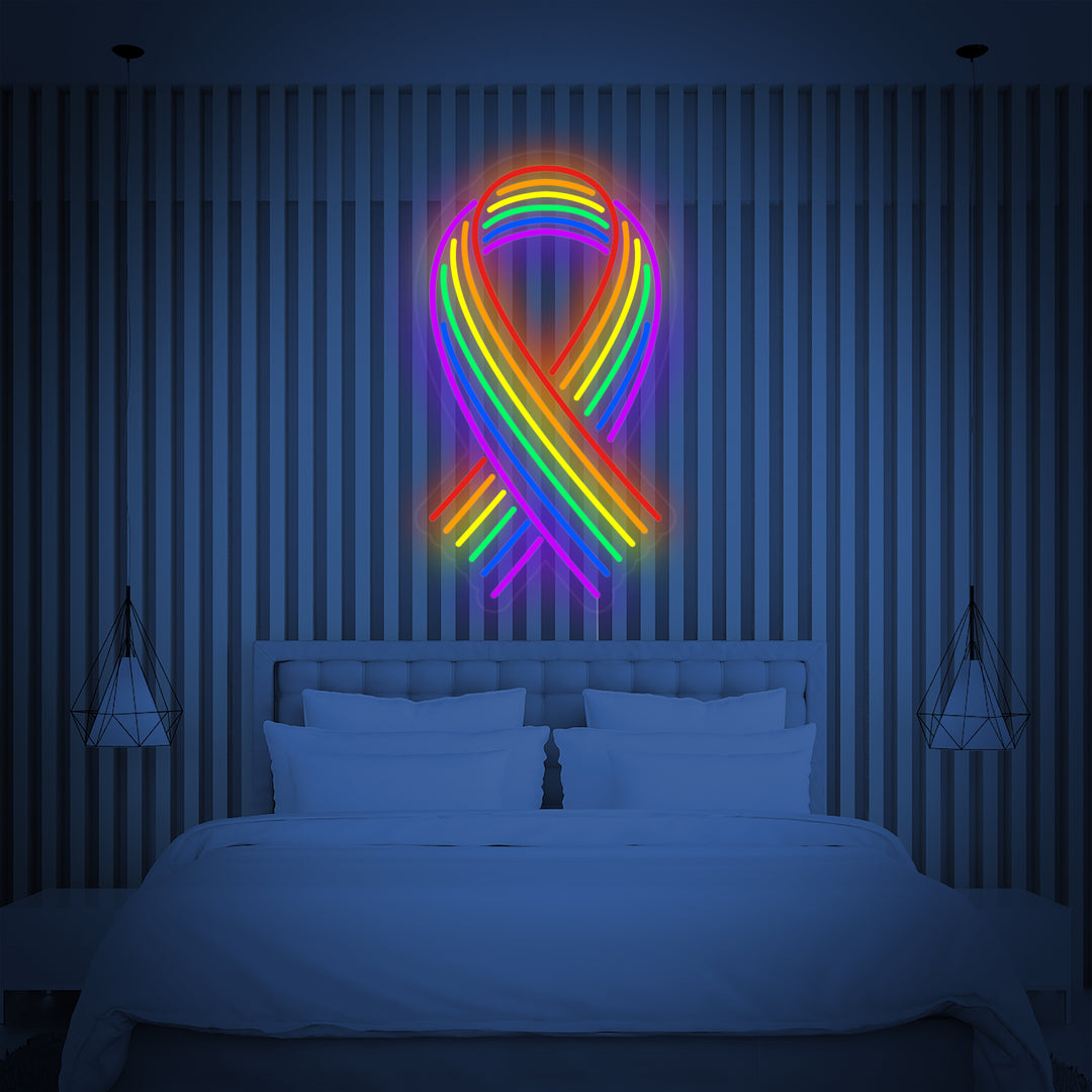 "Regenboogvlag Lgbt-Trots Uniek, Lint" Neon Verlichting