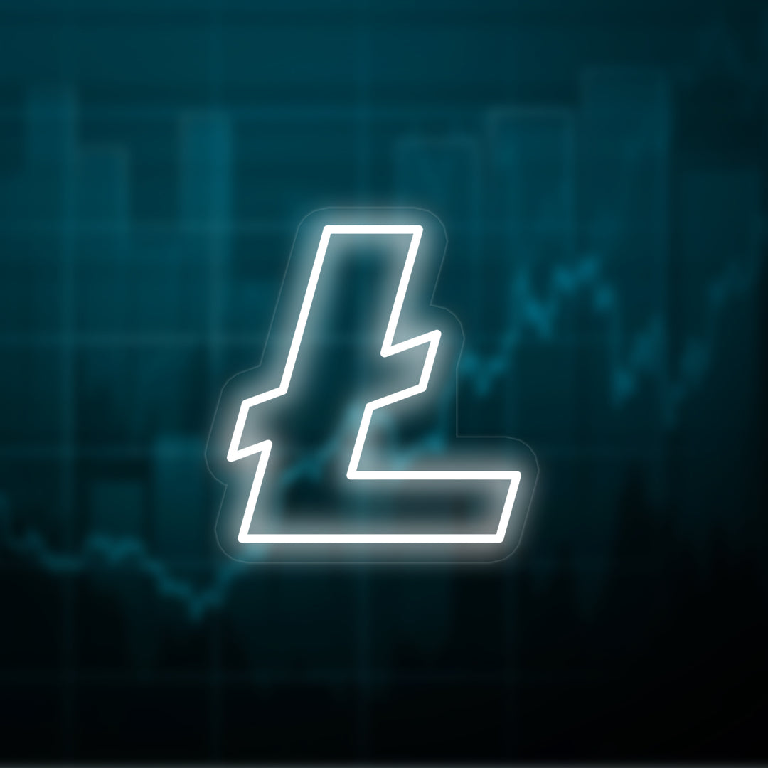 "Litecoin (LTC) Cryptocurrency" Neon Verlichting