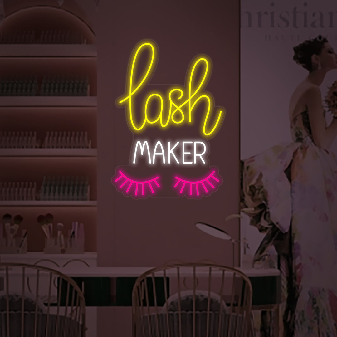 "Lash Maker" Neon Verlichting