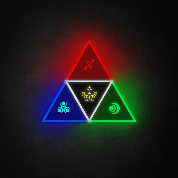 "Legend of Zelda Triforce" Neon Like