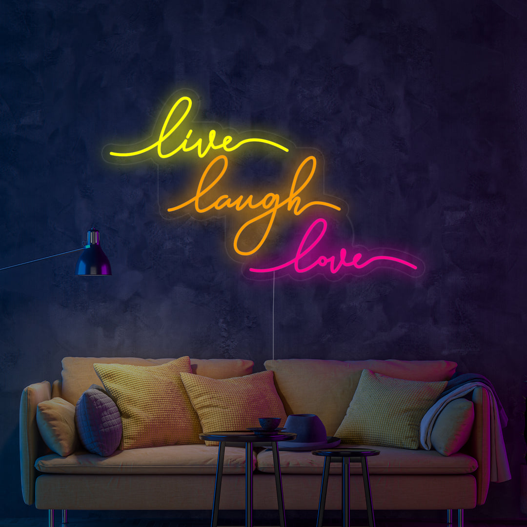 "Live Laugh Love" Neon Verlichting