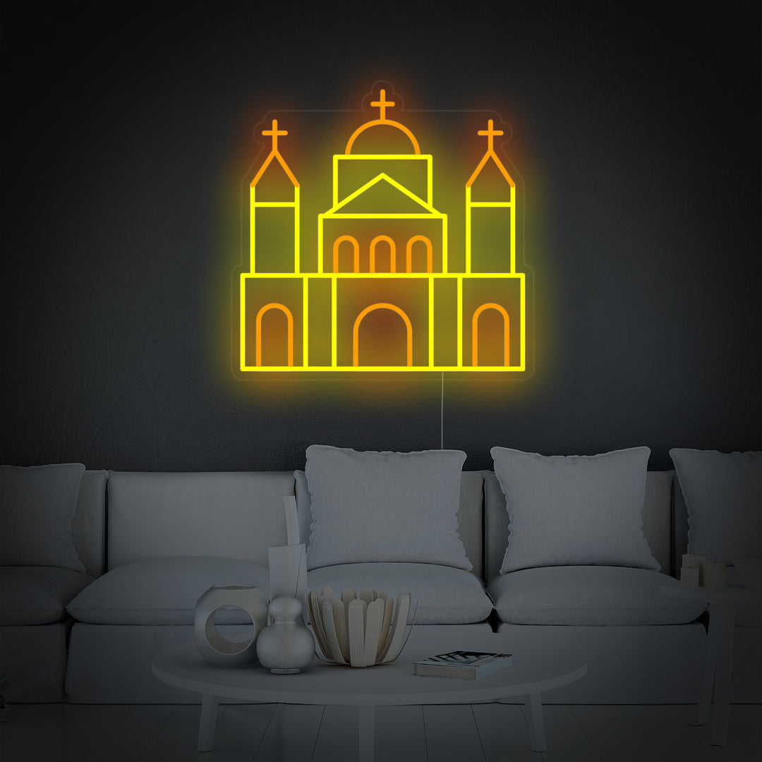 "Sint-Paulus Kathedraal In Londen" Neon Verlichting