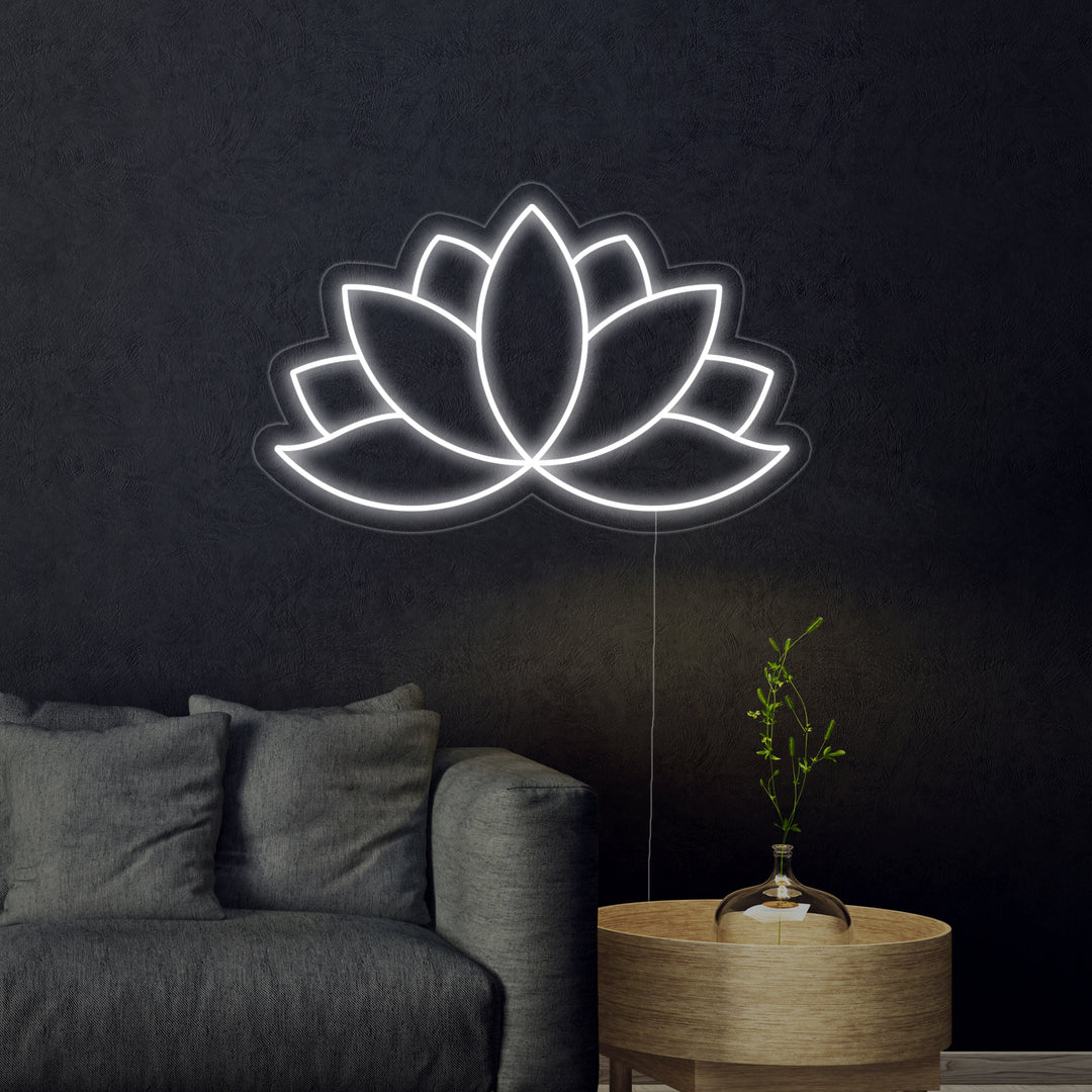 "Lotusbloem" Neon Verlichting