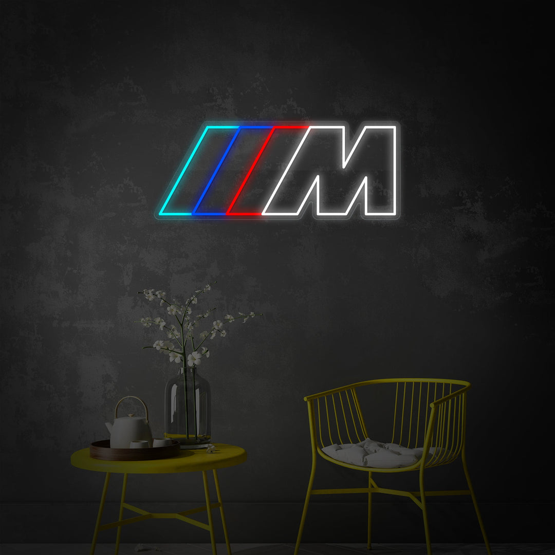 "M Logo, Garage Decor" Neonbord