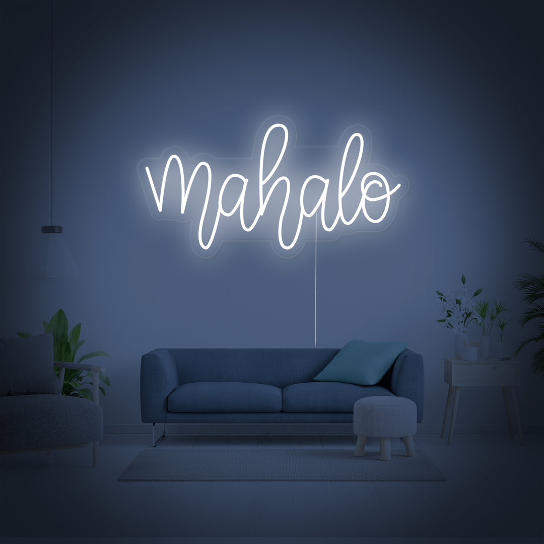 "Mahalo Hawaiian Thank You" Neon Verlichting