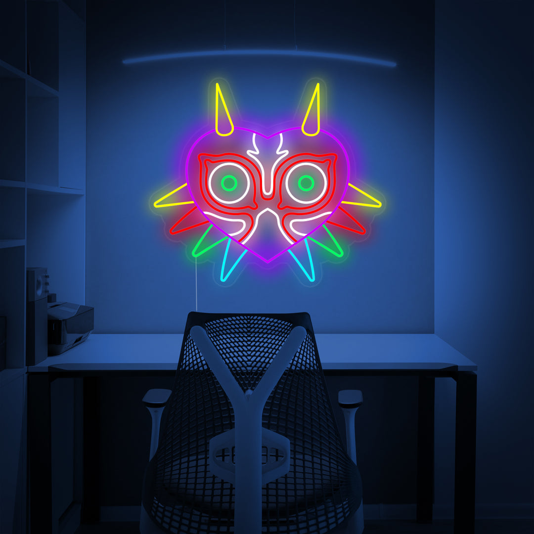 "Masker Van Majoras" Neon Verlichting