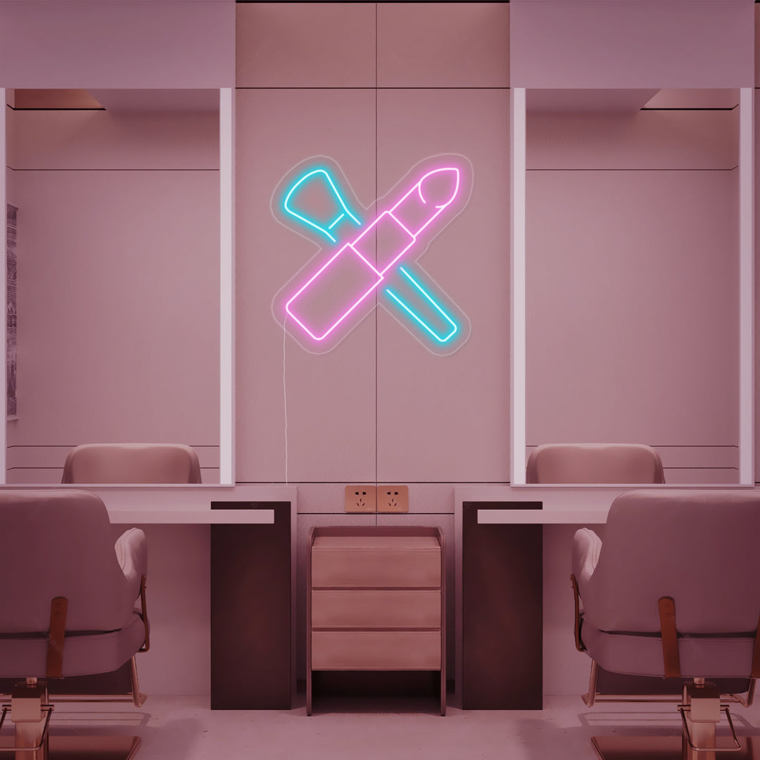 "Make-Upkwasten, Lippenstift" Neon Verlichting