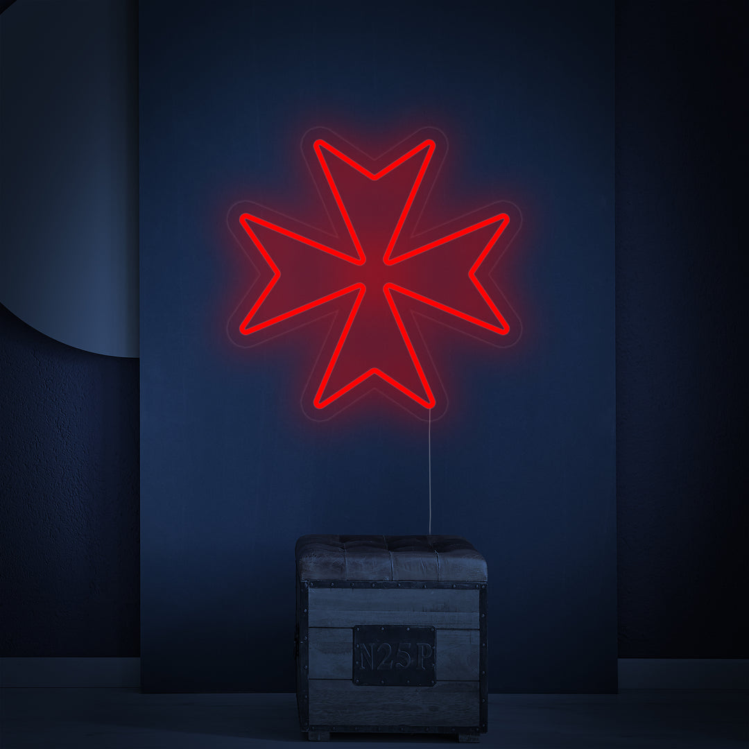 "Maltezer Kruis" Neon Verlichting