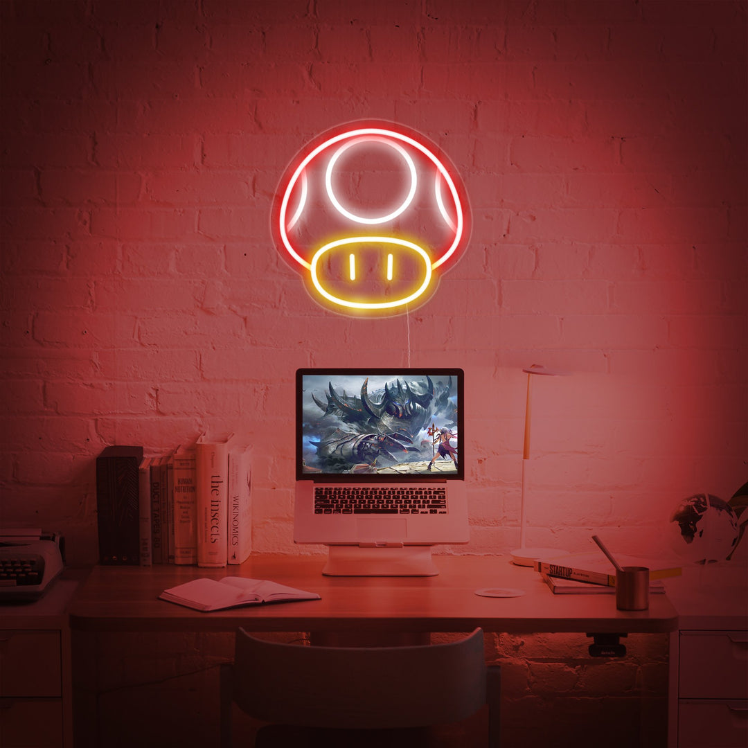 "Paddestoel, Game Room Decor" Neon Verlichting