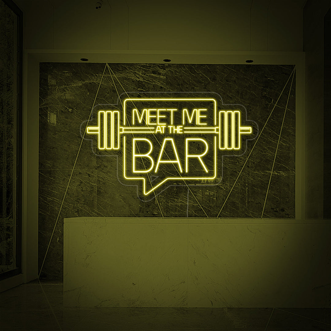 "Meet Me At The Bar Sportschool" Neon Verlichting