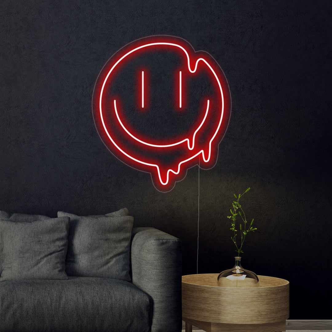 "Smeltende Glimlach" Neon Verlichting