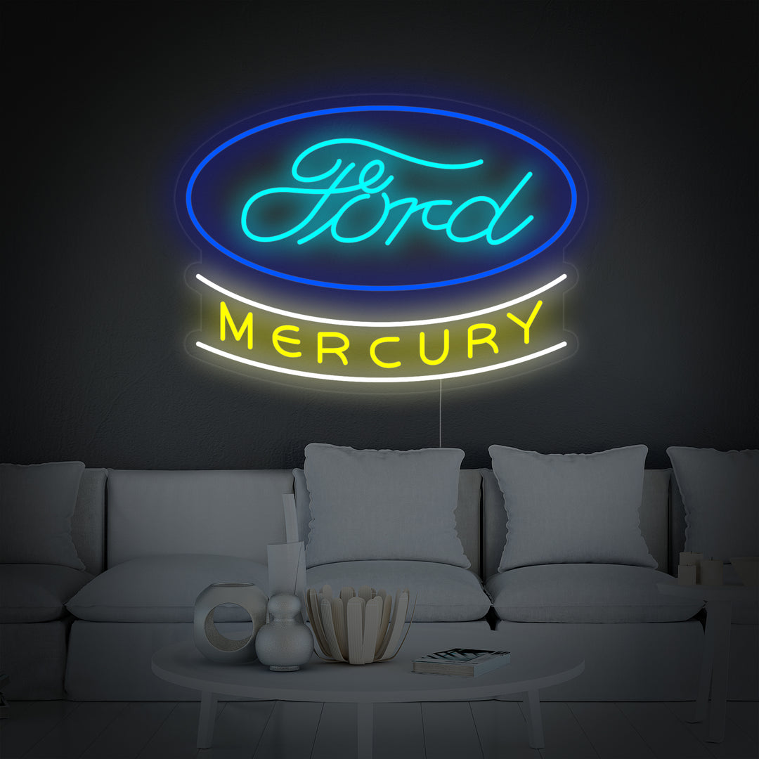 "Mercury, Auto-logo" Neon Verlichting