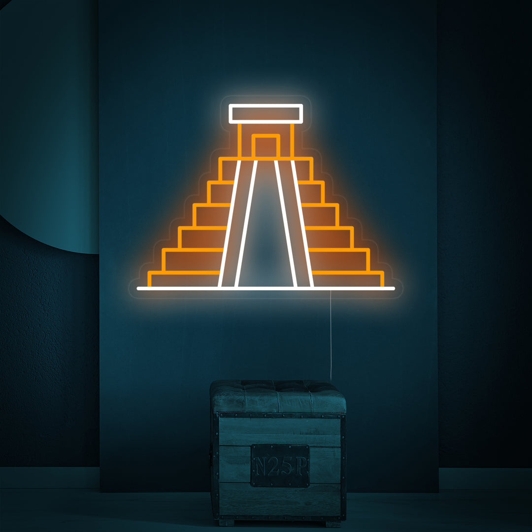 "Mexico Chichen Itza" Neon Verlichting