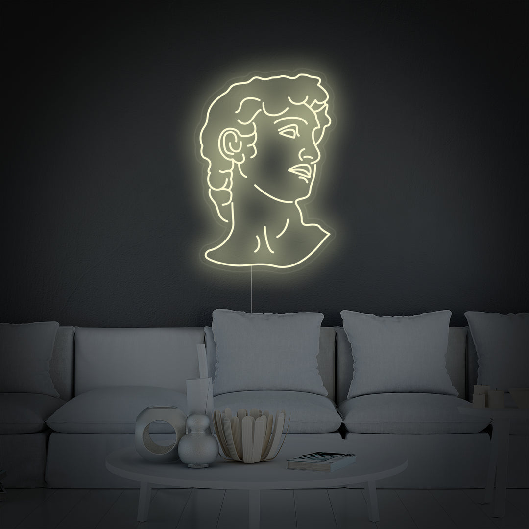 "Michelangelo's David" Neon Verlichting